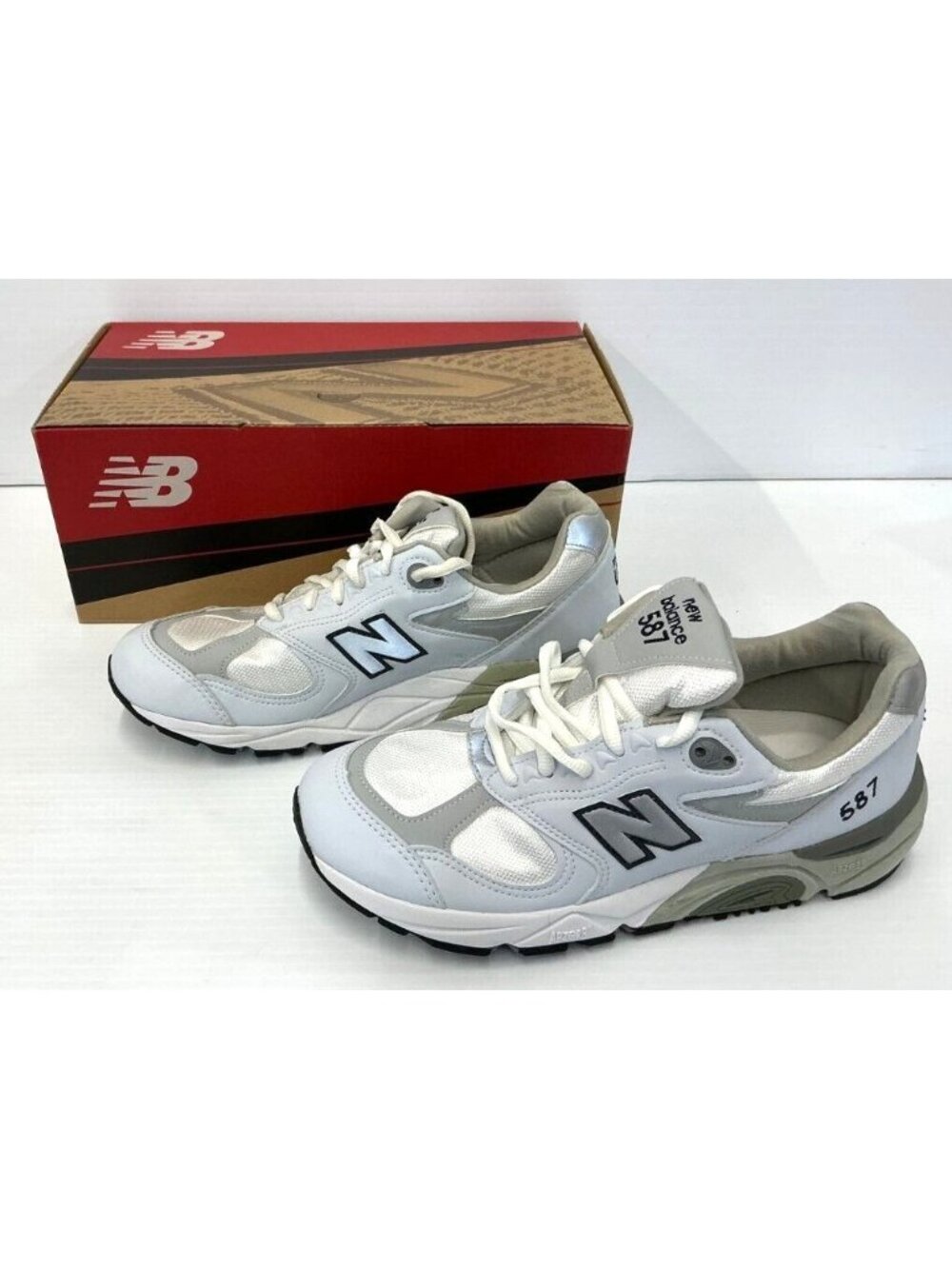 New Balance Womens 8 2A Running Shoes W587WB White Rollbar Abzorb Sheakers NEW